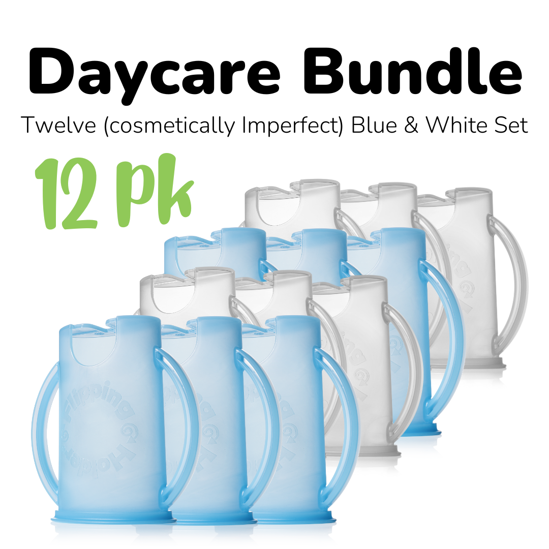 Daycare Bundle - Sets of 6, 12, or 18 Holders with Lids (cosmetically imperfect, refurbished)