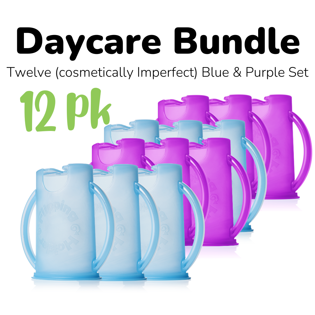 Daycare Bundle - Sets of 6, 12, or 18 Holders with Lids (cosmetically imperfect, refurbished)