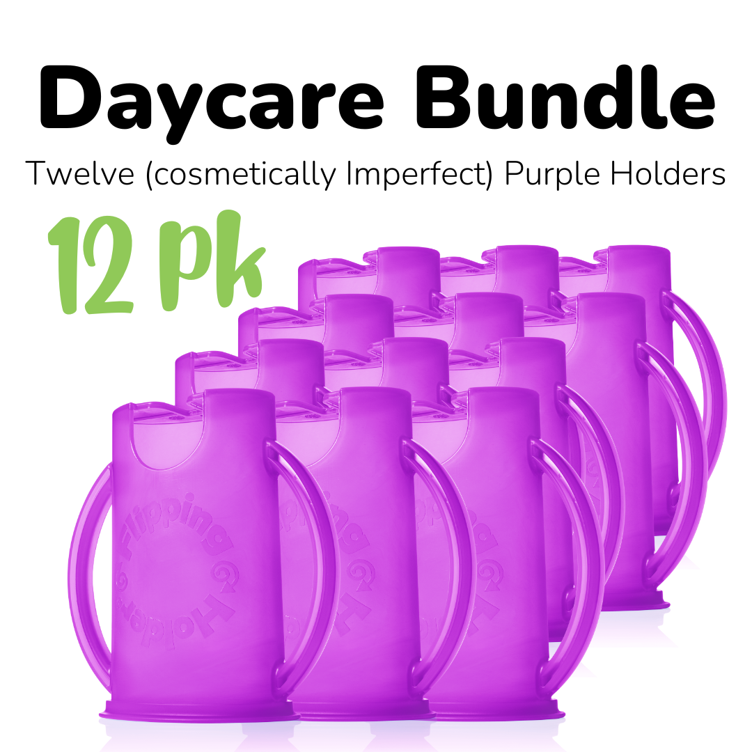 Daycare Bundle - Sets of 6, 12, or 18 Holders with Lids (cosmetically imperfect, refurbished)