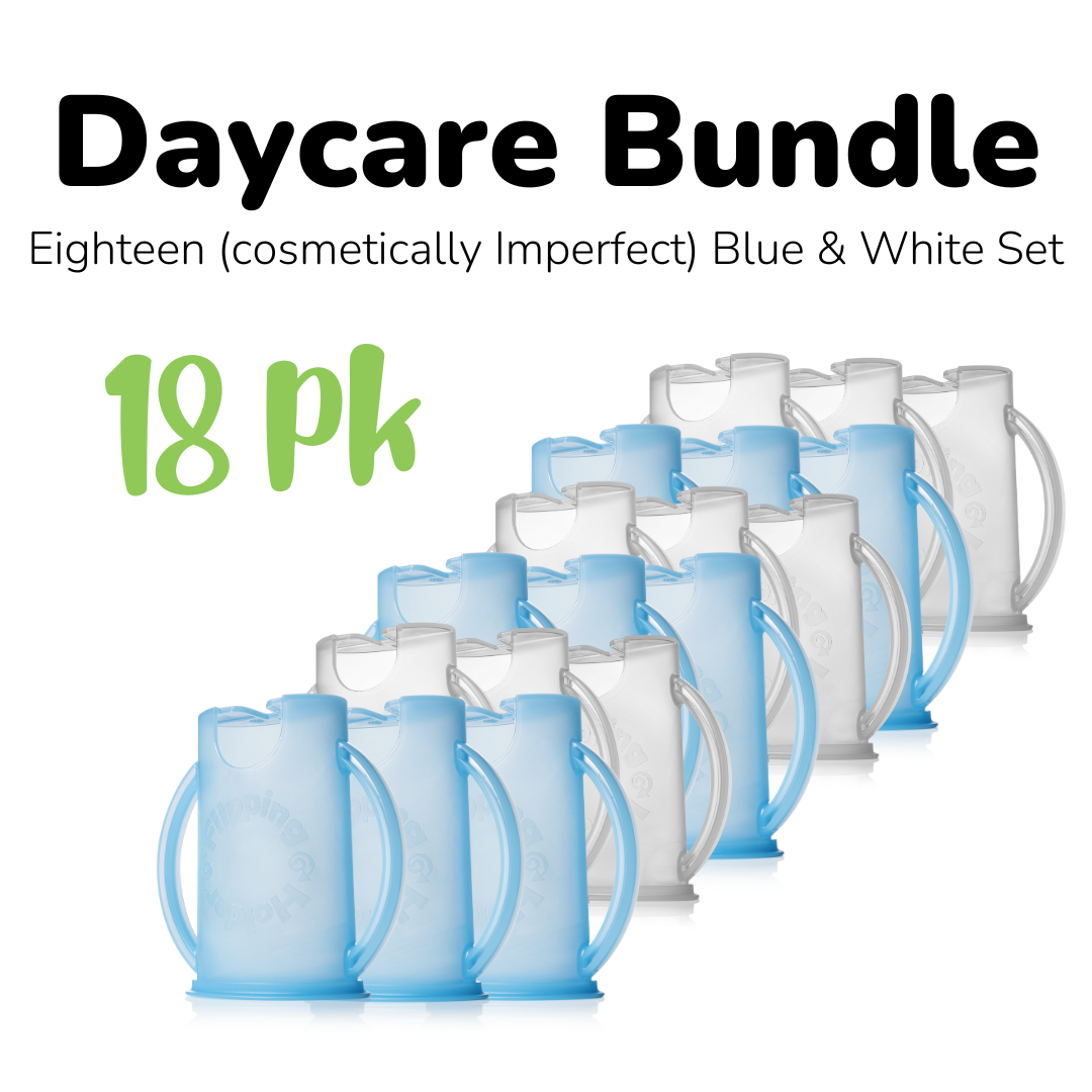 Daycare Bundle - Sets of 6, 12, or 18 Holders with Lids (cosmetically imperfect, refurbished)