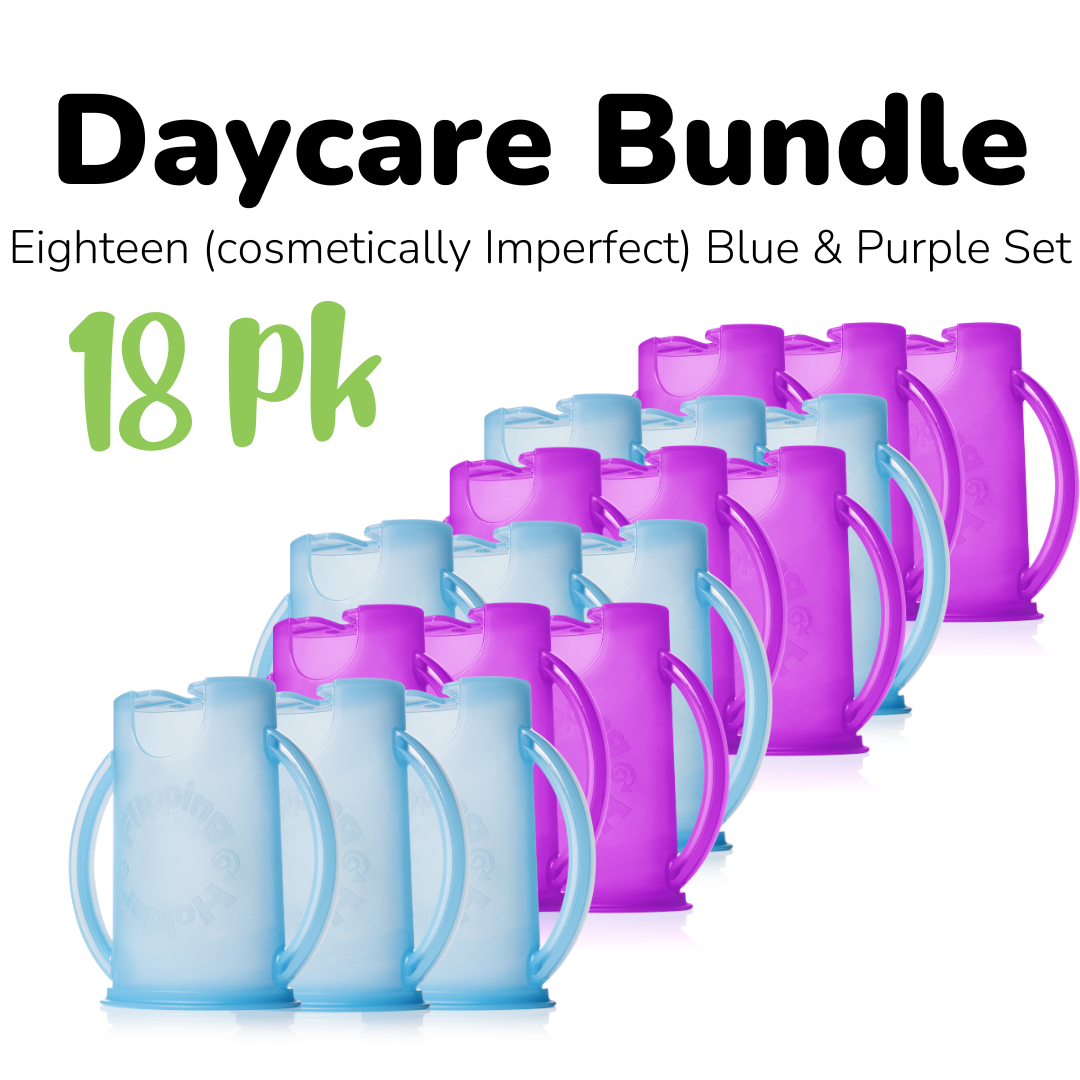 Daycare Bundle - Sets of 6, 12, or 18 Holders with Lids (cosmetically imperfect, refurbished)