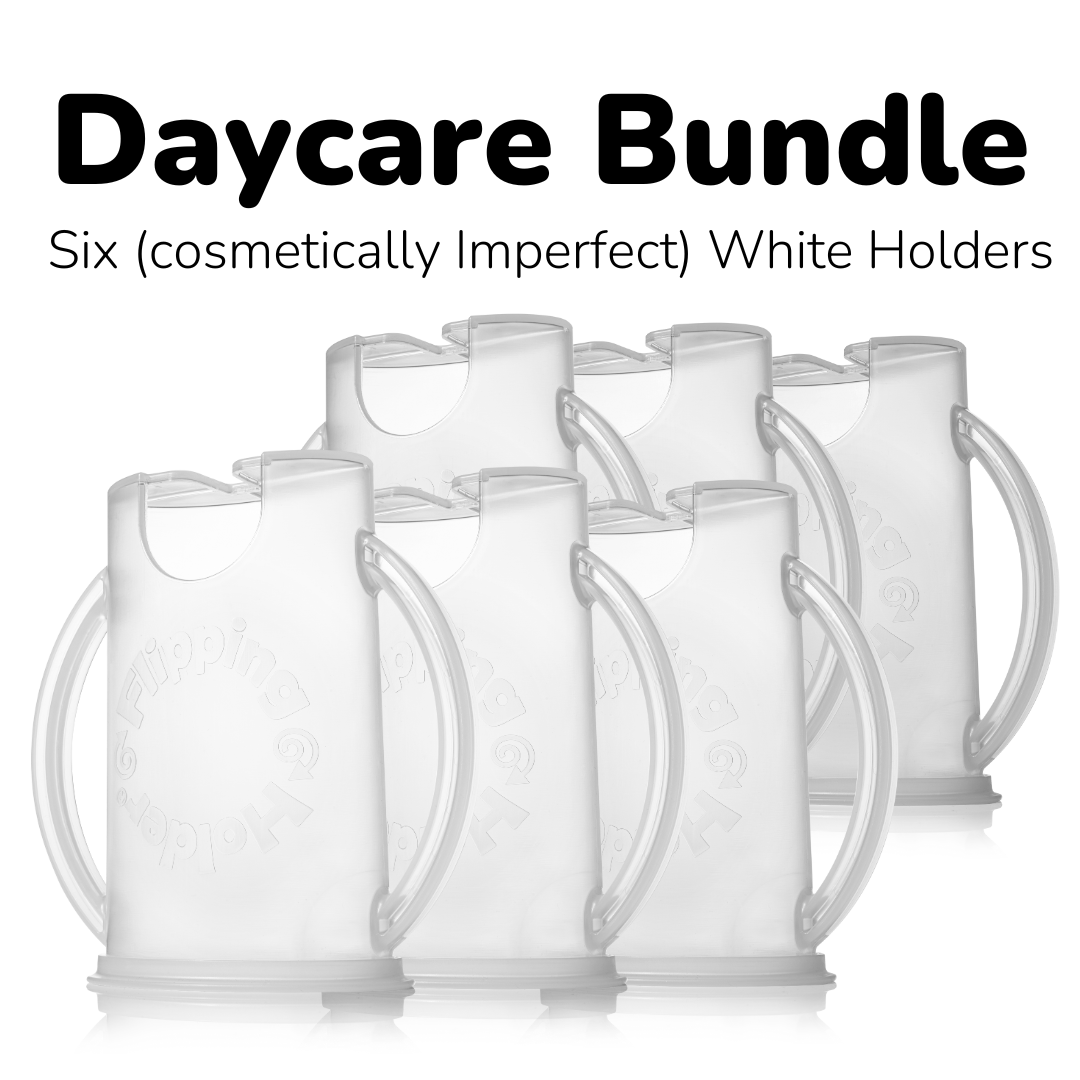 Daycare Bundle - Sets of 6, 12, or 18 Holders with Lids (cosmetically imperfect, refurbished)