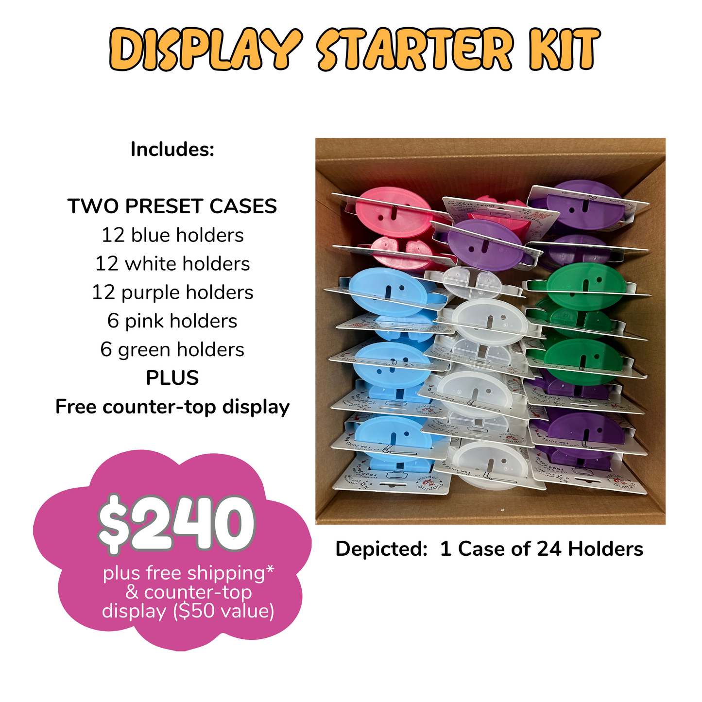 Wholesale Starter Kit - 2 Cases with Display Rack