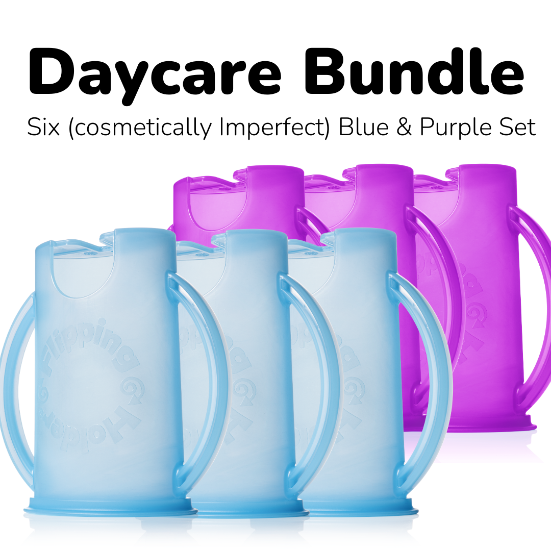 Daycare Bundle - Sets of 6, 12, or 18 Holders with Lids (cosmetically imperfect, refurbished)