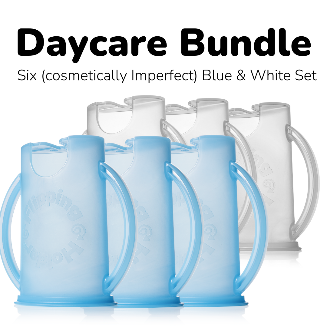 Daycare Bundle - Sets of 6, 12, or 18 Holders with Lids (cosmetically imperfect, refurbished)